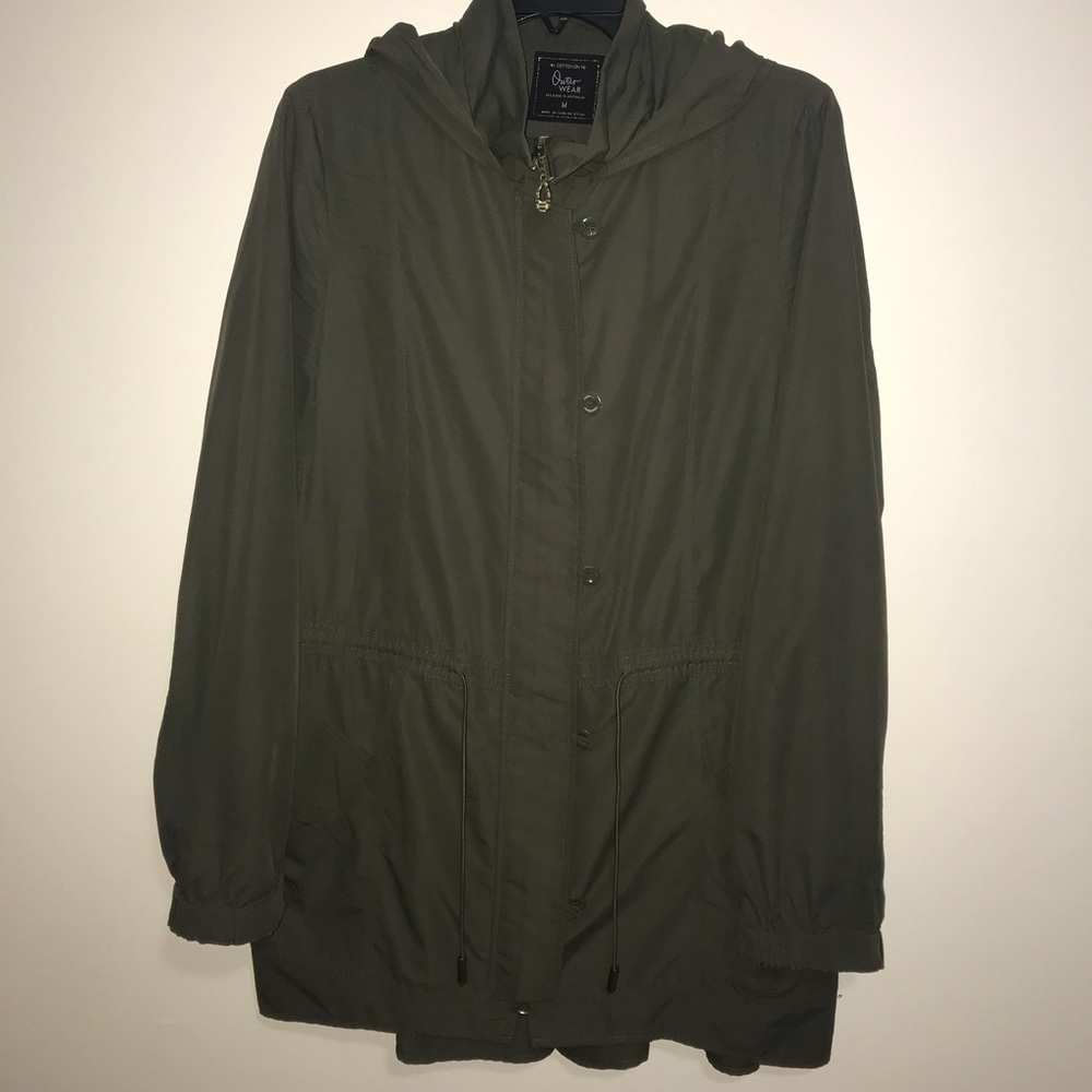 Olive green parka/jacket